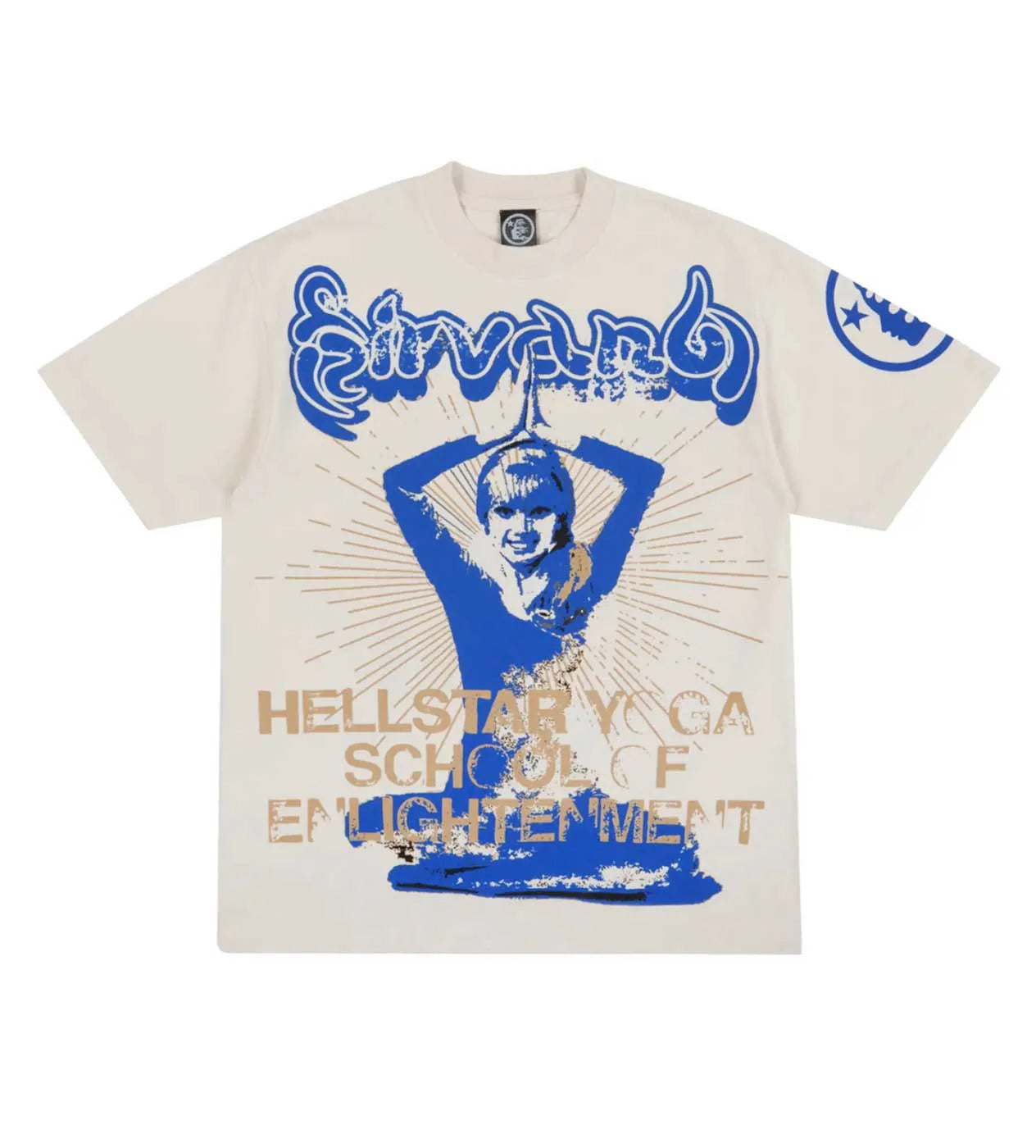 HELLSTAR STUDIOS YOGA CREAM TEE