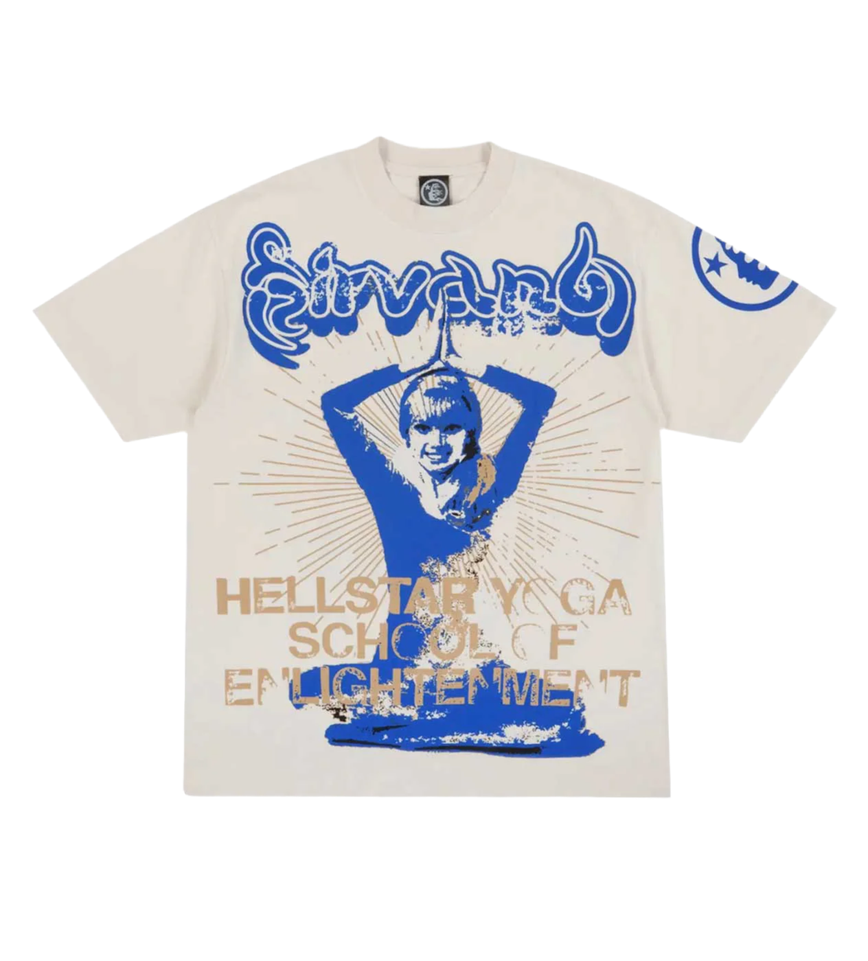 HELLSTAR STUDIOS YOGA CREAM TEE