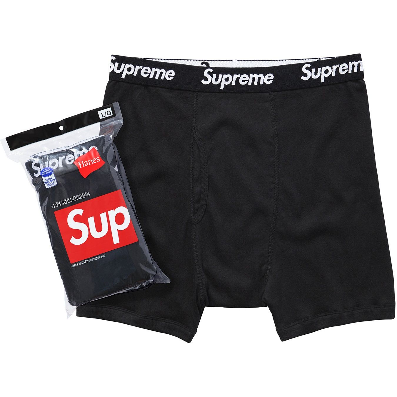 SUPREME®/HANES® BOXER BRIEFS (4 PACK)