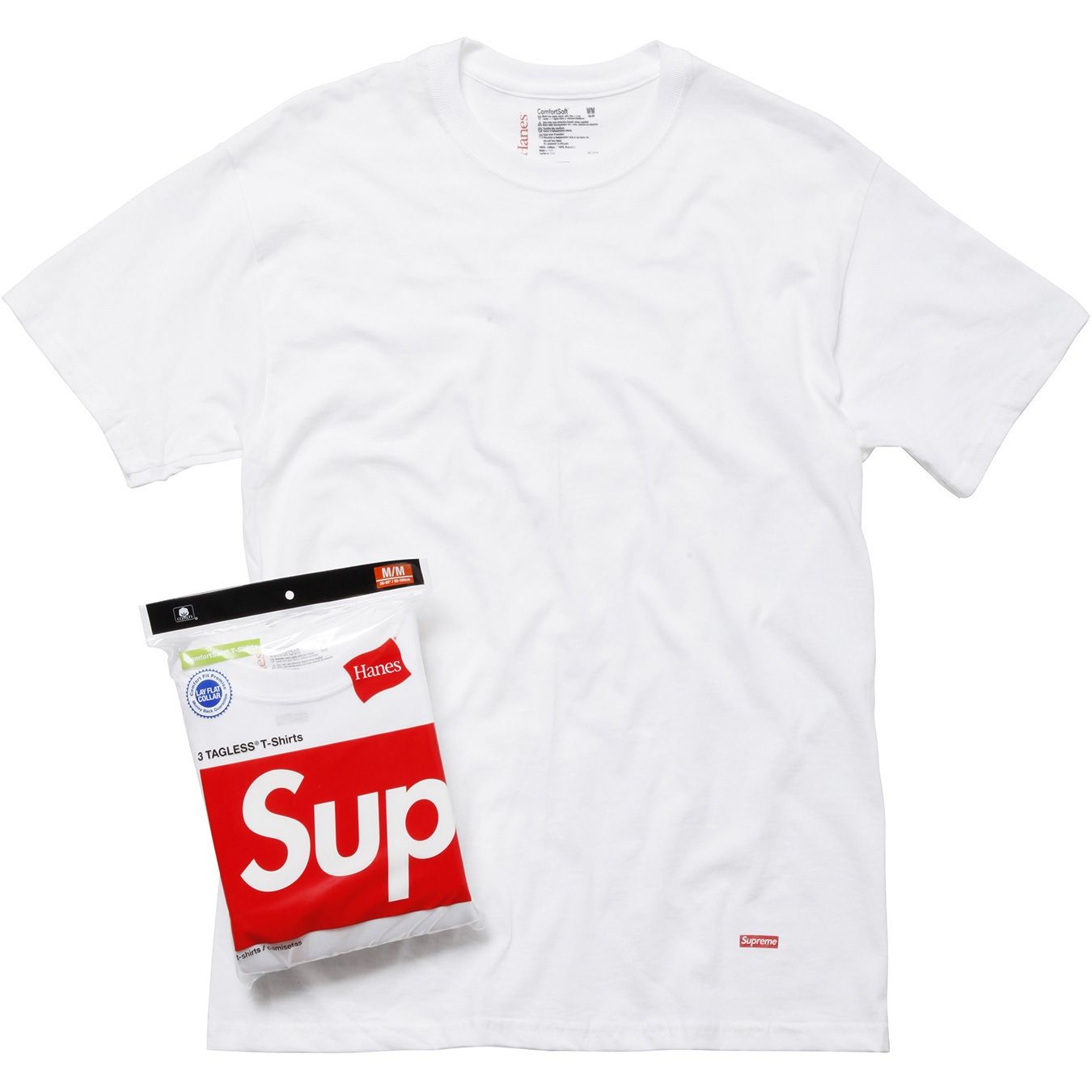 SUPREME®/HANES® TAGLESS TEES (3 PACK)